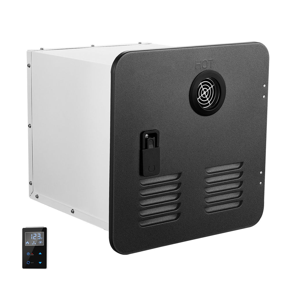 RV Tankless Water Heater, Instant Shower with 15 x 15 inches Black Door and Remote Controller, 42000BTU Optimized Comfort Performance Hot Water, Ideal for RVers' Family Everyday Use, Black