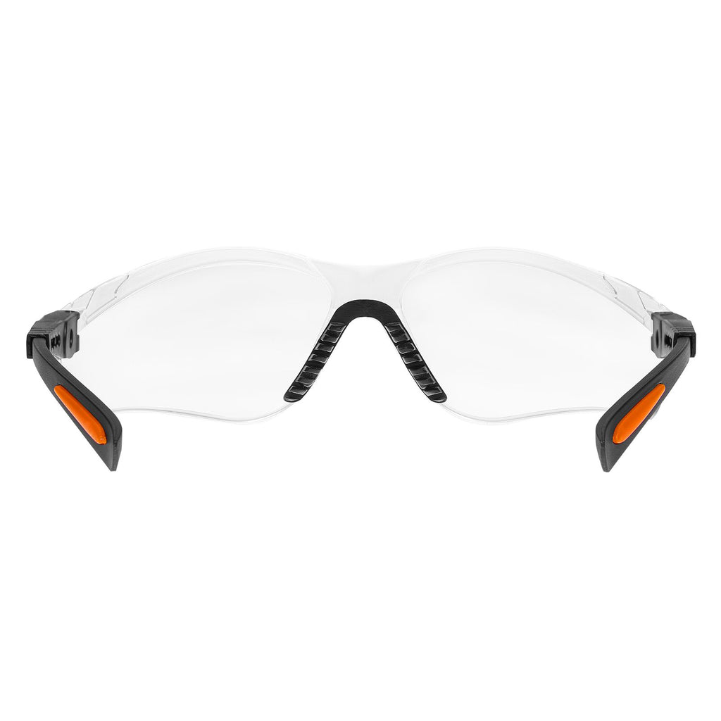 Safety Glasses, Anti-Fog and Scratch-Resistant Clear Lens, Safety Goggles with Adjustable Length and Angle, ANSI Z87.1+ Impact-Resistant Protective Eye Goggles, for Work, Lab & Construction