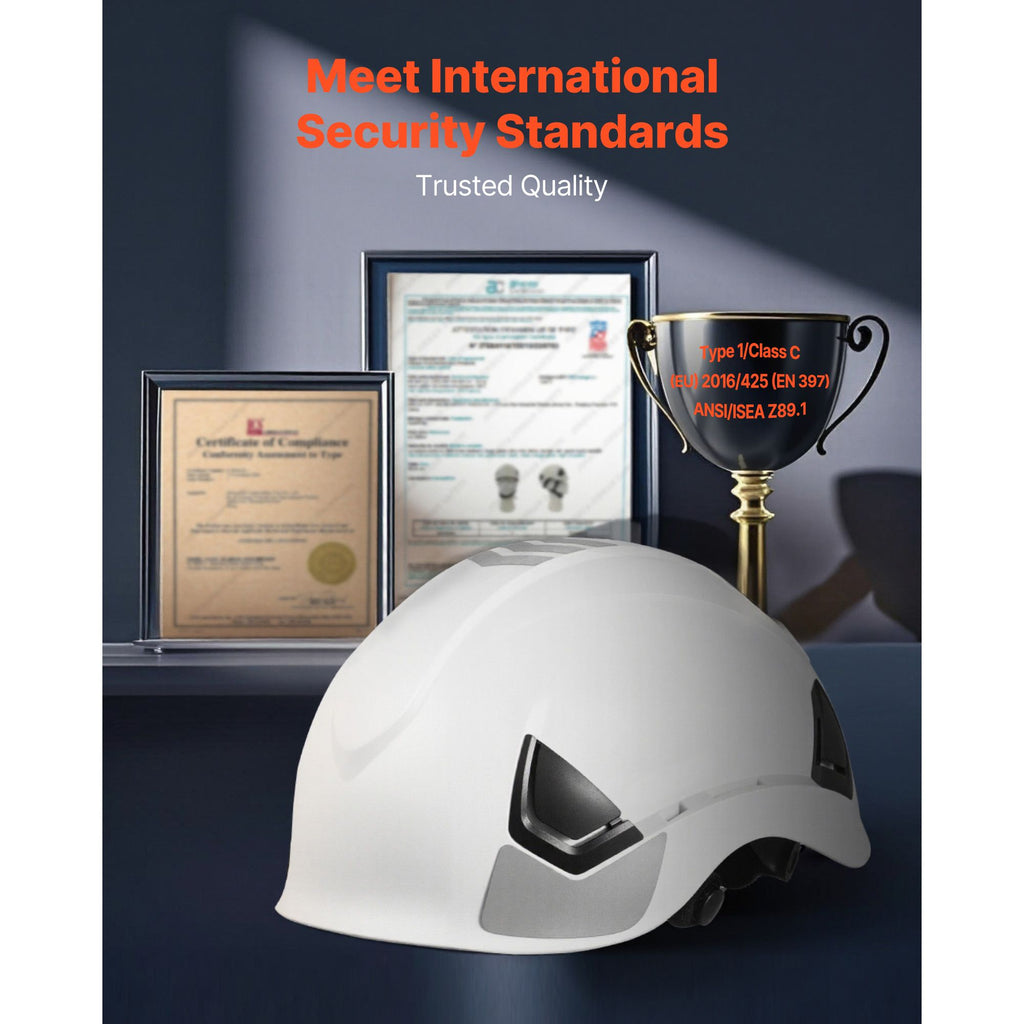 Safety Helmet, ANSI/ISEA Z89.1 Approved ABS Safety Hard Hat with 6-Point Ratchet Suspension, Adjustable Vented Hardhat for Men Women Adults, for Outdoor Indoor Industrial Construction Workwear