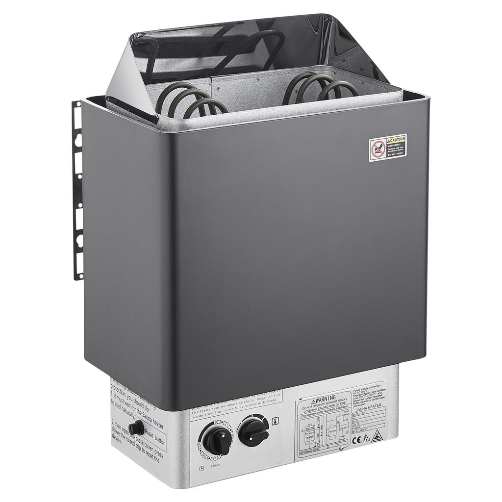 Sauna Heater, 3KW 220V Electric Sauna Stove, Steam Bath Sauna Heater with Built-In Controls, 3h Timer and Adjustable Temp for Max. 70-141 Cubic Feet, Home Hotel Spa Shower Use