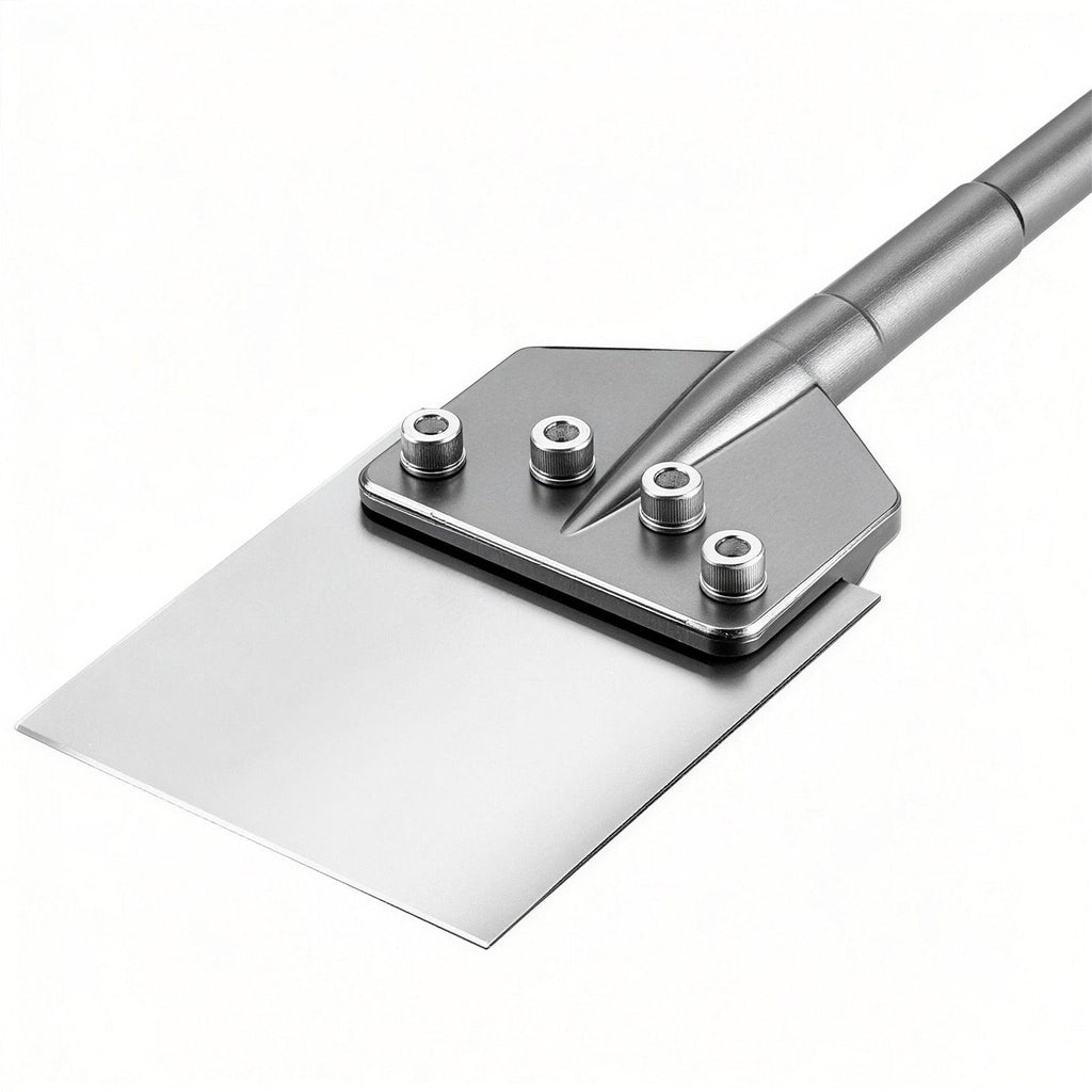 SDS Max Floor Scraper, 24.8" x 5.9" Chisel Bit with SDS Max Shank, Compatible with Rotary Hammers, Heat Treated 40Cr Alloy Steel, Sharp Edge for Removing Laminate Flooring, Tiles, and Mortar