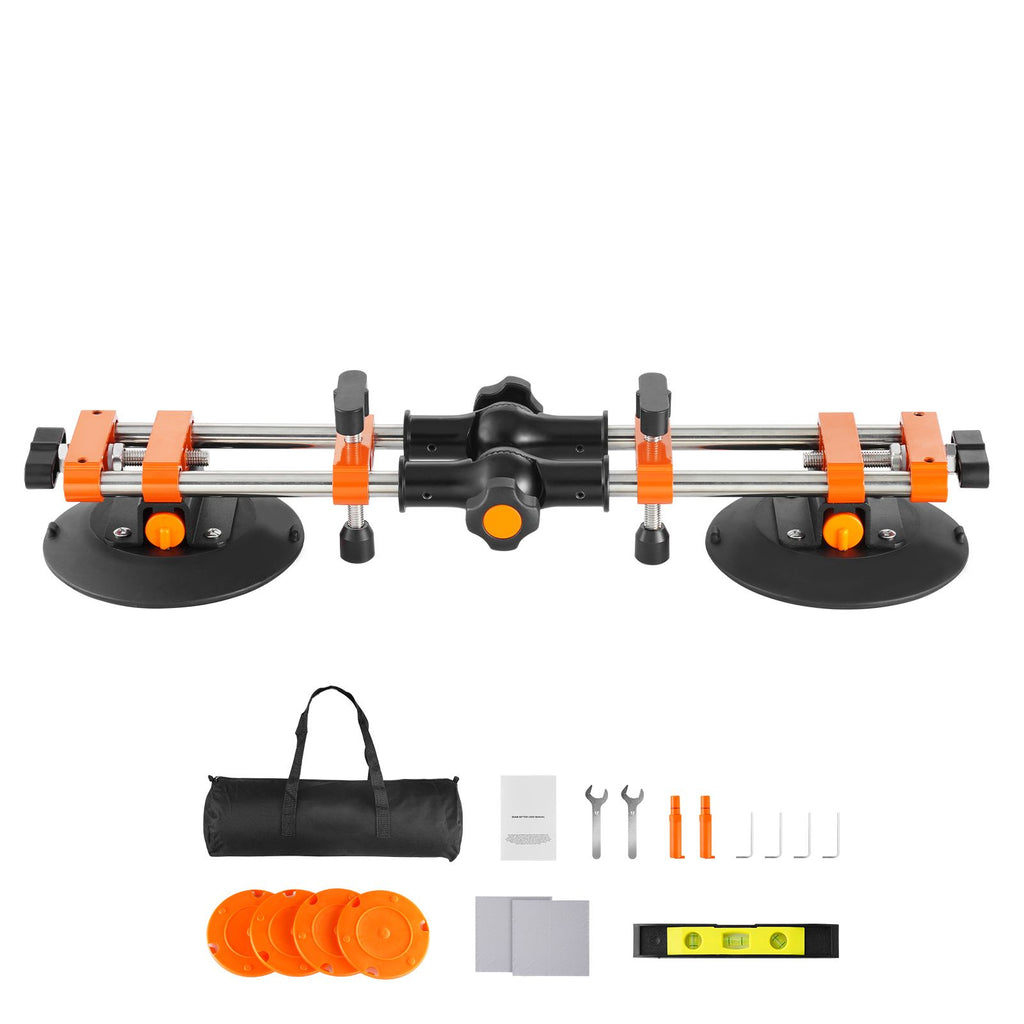 Seamless Seam Setter, 2 Packs Granite Seam Setter with 6 in Vacuum Suction Cups, Seam Joiner for Seam Joining & Leveling, 90°-120° Adjustable, Countertop Installation Tool for Tile Marble Slab