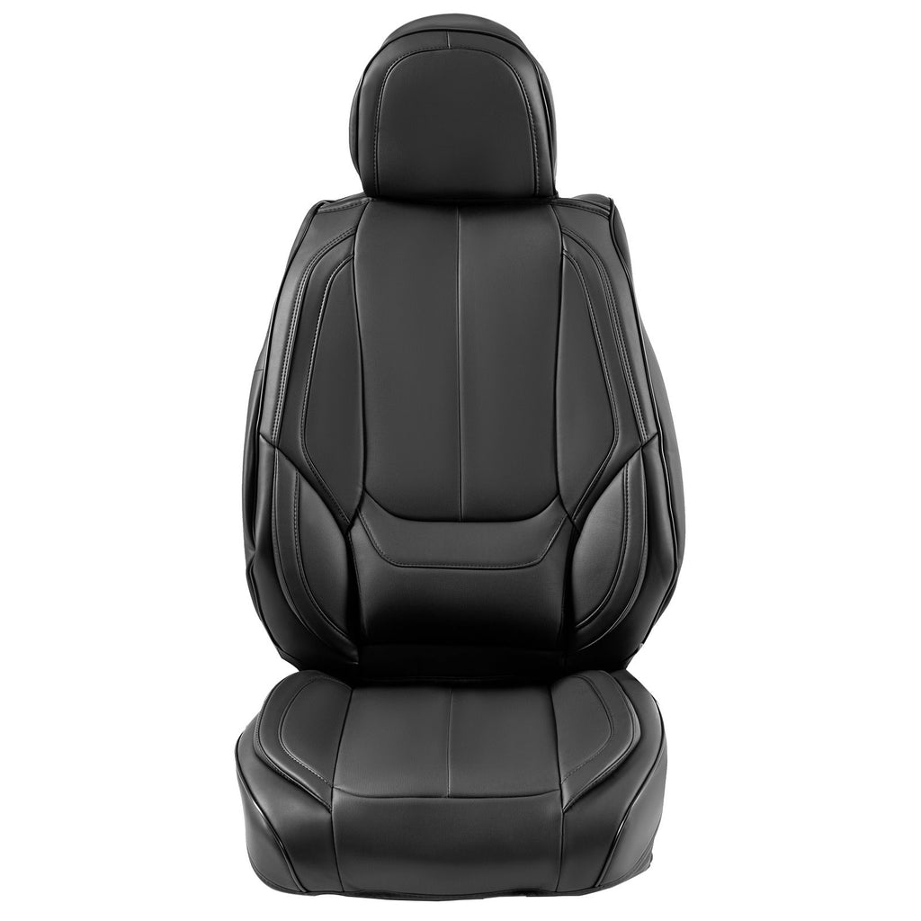 Seat Covers, Universal Car Seat Covers Full Set Seats, Front and Rear Seat, 13pcs Faux Leather Seat Cover, Full Enclosed Design, Detachable Headrest and Airbag Compatible, for Most Car SUV Truck