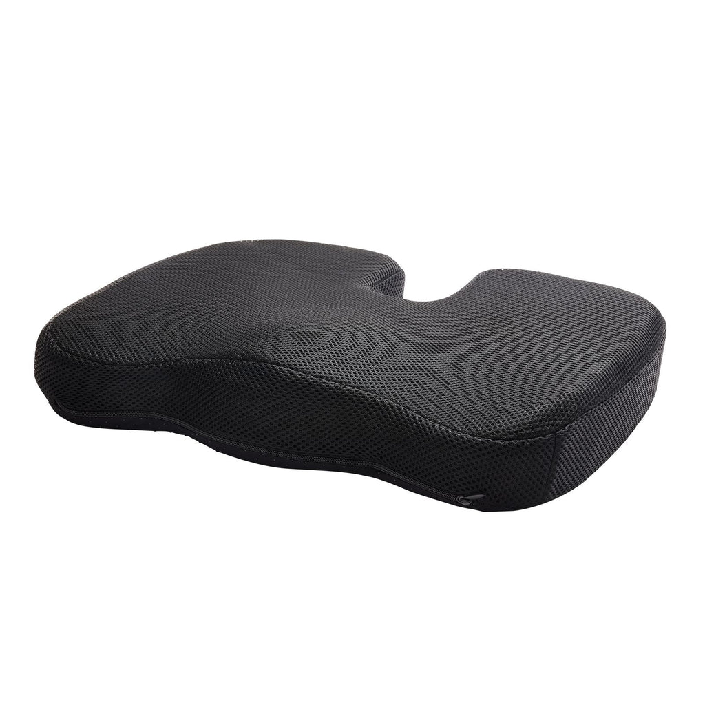 Seat Cushion, Cooling Gel + Memory Foam Seat Cushion, Pressure-Relief Wheelchair Seat Pad with U-Shaped Cutout & Removable Cover, Lightweight and Portable for Travel, Car, Office, Airplane