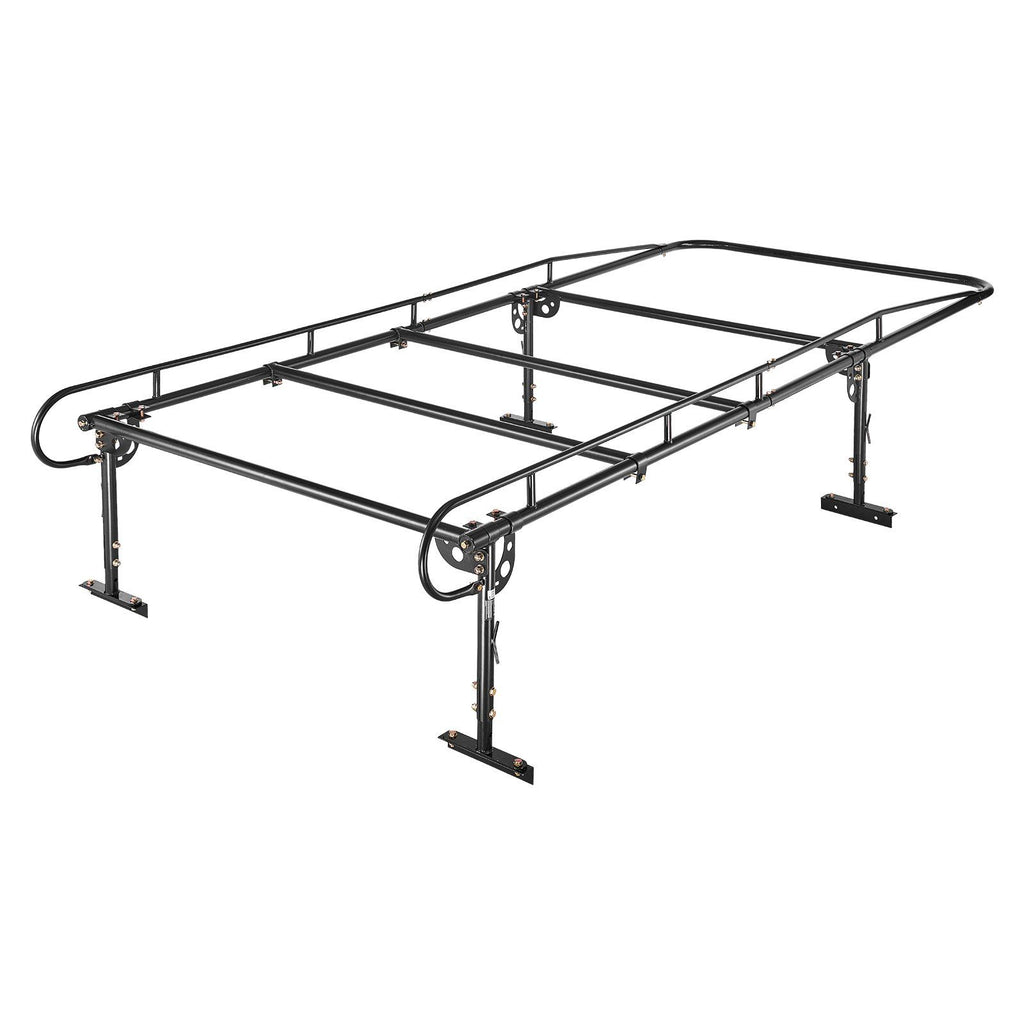 Service Body Truck Ladder Rack 1000LBS Capacity Over-Cab Trucks Rack, 21"-31" Height Adjustable, Fit Single/Dual Rear Wheel Utility Truck, Heavy Duty Steel Support for Kayak Surfboard Lumber