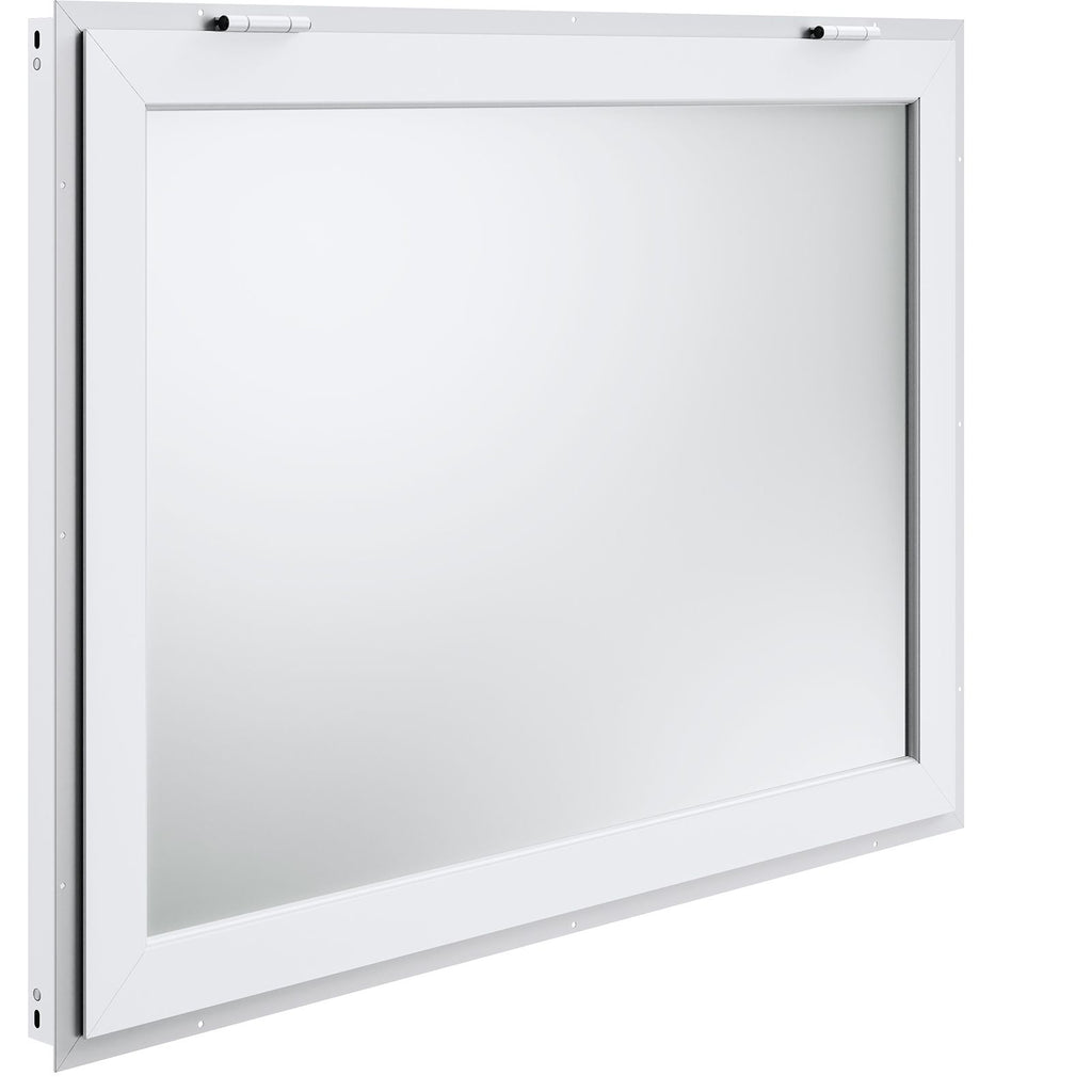 Serving Hatch 53"x33", Aluminum Food Service Window with Awning & Hook, Opens to 85 Degrees for Food Trucks & Concession Stands, No Glass