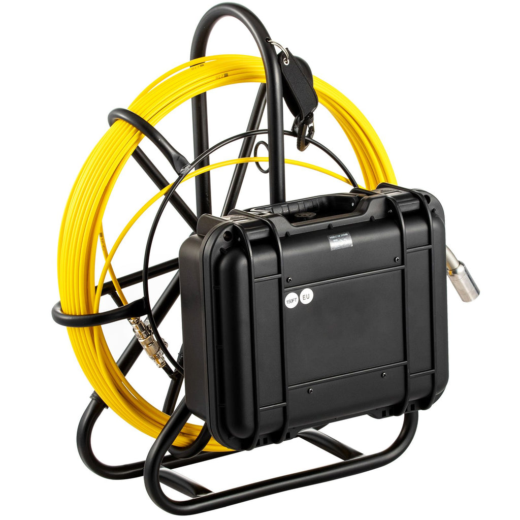 Sewer Camera, 150 ft Pipeline Inspection Camera with 9-inch Screen, Waterproof IP68 Borescope Camera with 12 Adjustable LEDs, 16 GB SD Card, Industrial Endoscope for Sewer, Home, Duct Drain Pipe