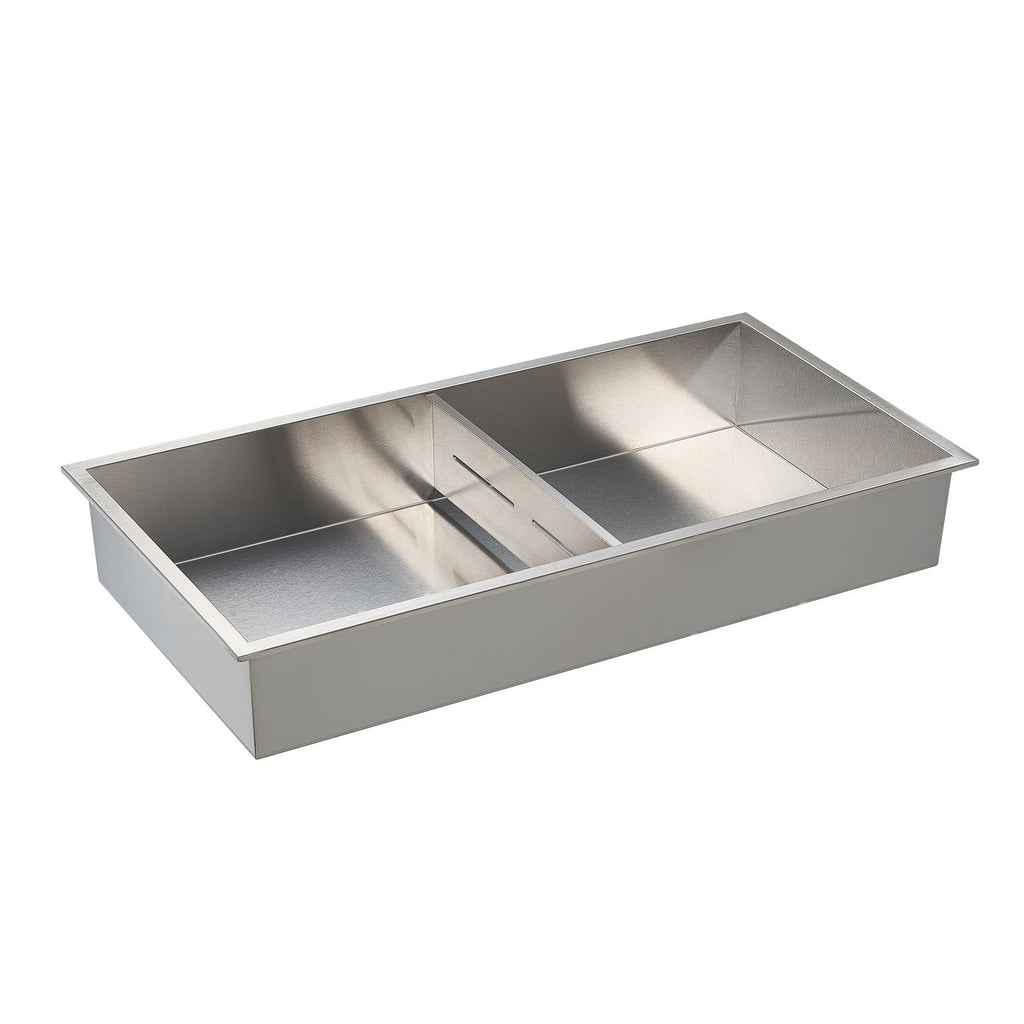 Shower Niche, 13 x 25 x 4 inch Recessed Wall Niche Double-layer, with Hollowed-out Divider,Heavy-duty Stainless Steel Modern Shampoo Storage Organizer,Waterproof, Silver for Bathroom