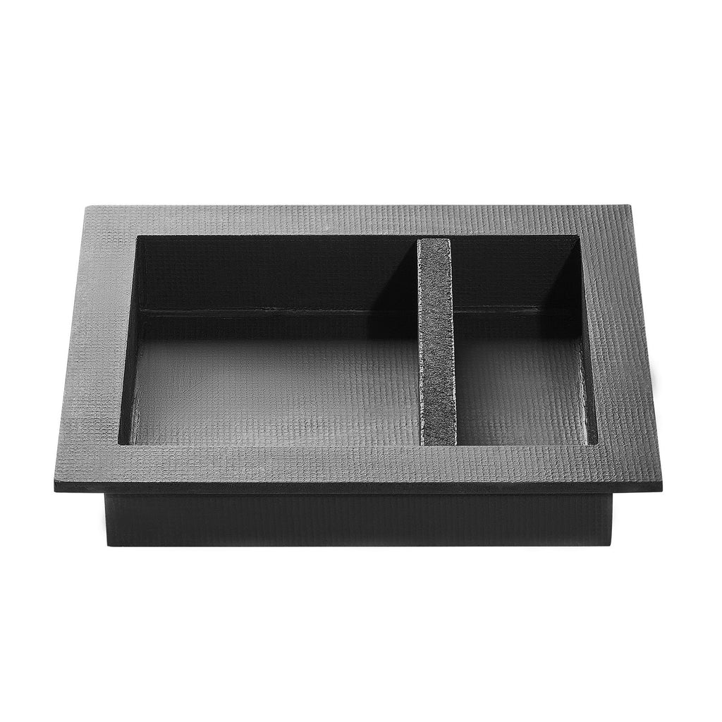 Shower Niche, 16 x 20 x 4 inch Recessed Wall Niche with Movable Divider Shelf, Modern Soap & Shampoo Storage Organizer, Square Corners, Sealed Waterproof Design, Black for Bathroom Shower