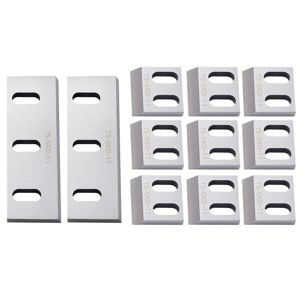 Shredder Blades, Alloy Steel Shredder Machine Blade Kit with 9 Rotating and 2 Fixed Blades, High-Hardness SKD-11 Blade, Compatible with Model 180 Plastic Grinder, for ABS, PP, PVC & Nylon
