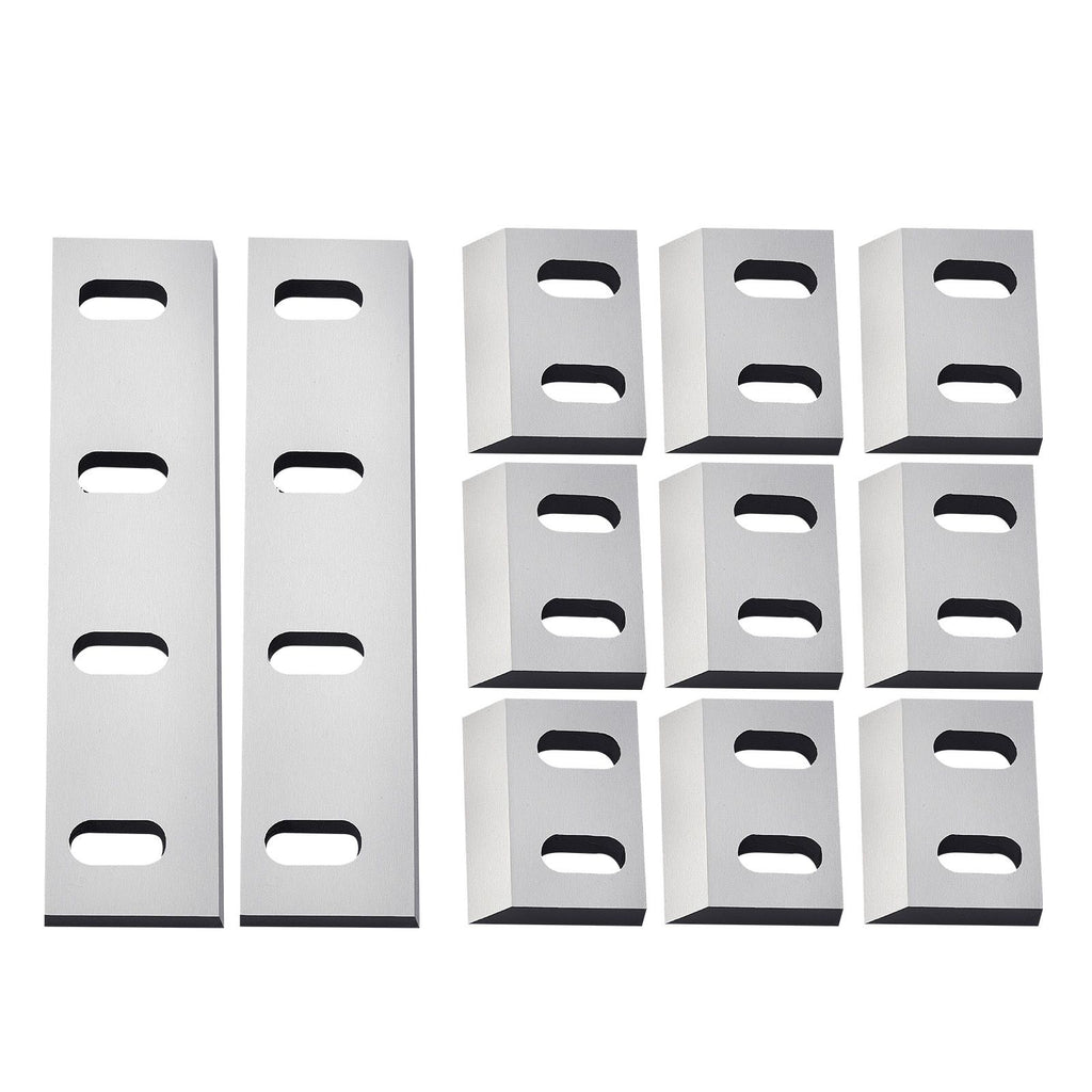 Shredder Blades, Alloy Steel Shredder Machine Blade Kit with 9 Rotating and 2 Fixed Blades, High-Hardness SKD-11 Blade, Compatible with Model 300 Plastic Grinder, for ABS, PP, PVC & Nylon