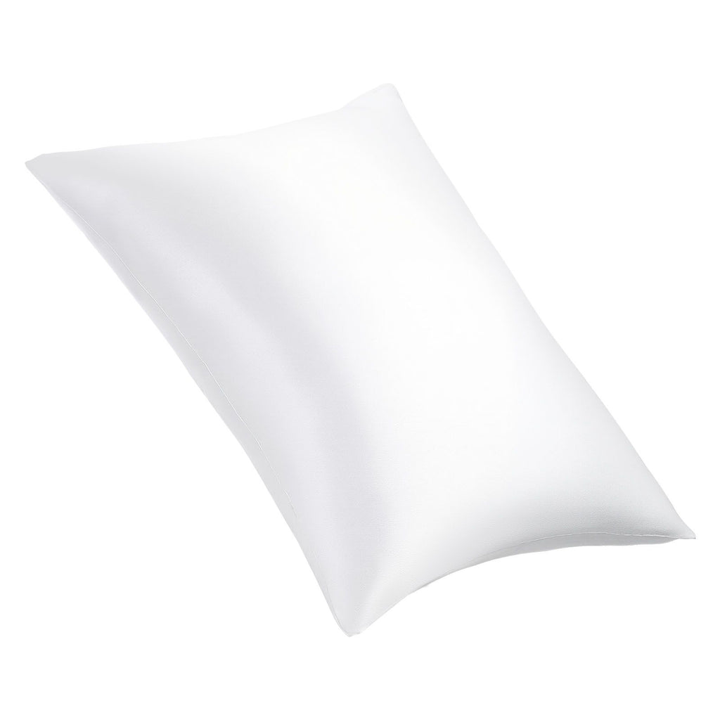 Silk Pillowcase, 100% Pure Mulberry Silk Pillow Case, 26 in x 20 in Standard Silky Pillow Case for Hair and Skin, Smooth, Soft and Breathable Pillowcase with Hidden Zipper, for Sleeping (White)