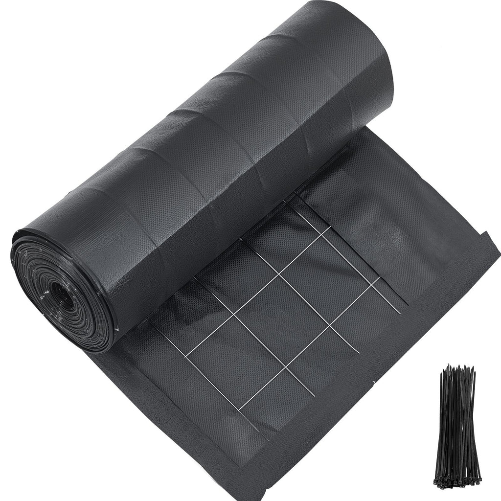 Silt Fence Fabric Roll, 2 x 100 ft Backed Wire Silt Fence, Erosion Control Fencing for Sediment Retention, Industrial Grade Temporary Tough Polypropylene Fabric for Construction Job Sites