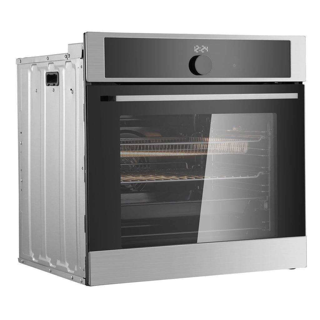 Single Wall Oven, 24" Electric Built-in Wall Oven with 16 Cooking Functions, 2.68 Cu.Ft Electric Wall Ovens with Timer, 3150W Electric Oven with Baking Rack and Tray, for Kitchen