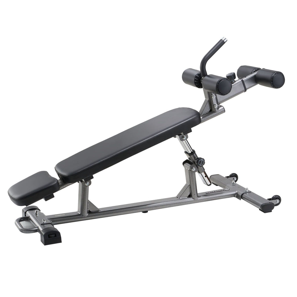 Sit Up Bench, Decline Ab Bench with Reverse Crunch Handle, with 4 Adjustable Height Settings, Heavy Duty Steel, 1000 Lbs Capacity, for Home Gym Workouts, Strength Training, Full Body Muscles