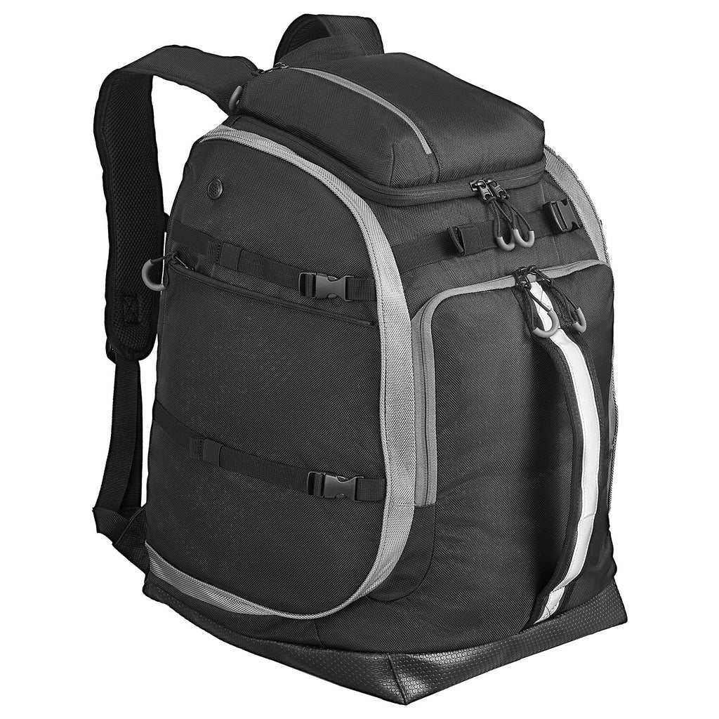 Ski Boot Bag, 65L, Snowboard Boots Travel Backpack for Men Women, with Waterproof Exterior & Bottom, Durable 1680D Oxford, Bag for Skis, Snowboard, Helmet, Goggles, Gloves, Accessories (Black).