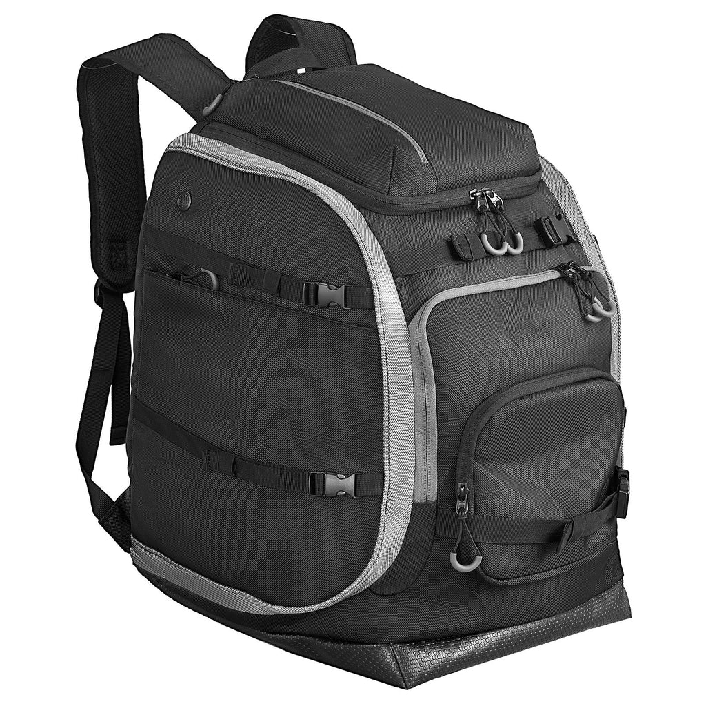 Ski Boot Bag, 70L, Snowboard Boots Travel Backpack for Men Women, with Waterproof Exterior & Bottom, Durable 1680D Oxford, Bag for Skis, Snowboard, Helmet, Goggles, Gloves, Accessories (Black)
