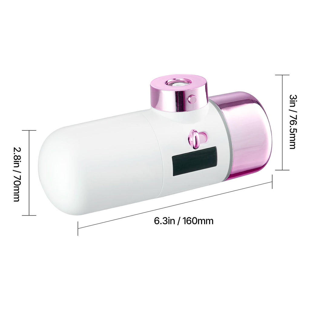 Skincare Water Filter, Faucet Mount Water Filters with Micro-nano Bubble for Skin, Sink Tap Purifier, Removes Chlorine with 1 Filter, for Kitchen and Bathroom Faucets, Pink + Gold