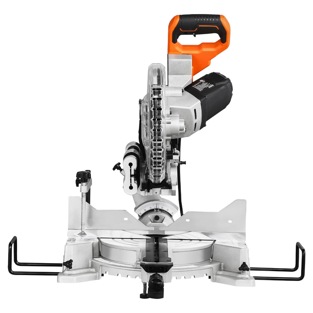 Sliding Compound Miter Saw, 10-Inch Blade, 15 Amp Motor, 60-Tooth, Corded Double Bevel Sliding Miter Saw, LED Precision Alignment, Angle Adjustable, for Wood, Composite Decking, Laminates