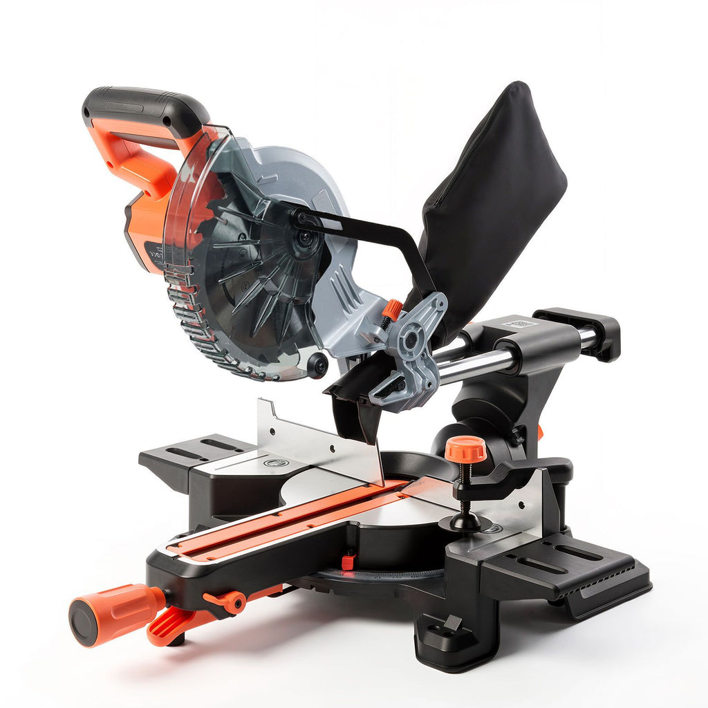 Sliding Compound Miter Saw, 7-1/4 inch Blade, DC 18.5V Cordless Miter Saw, with LED Precision Alignment, Adjustable Angles, Battery and Charger Included, for Cutting Wood, Metals, Laminates