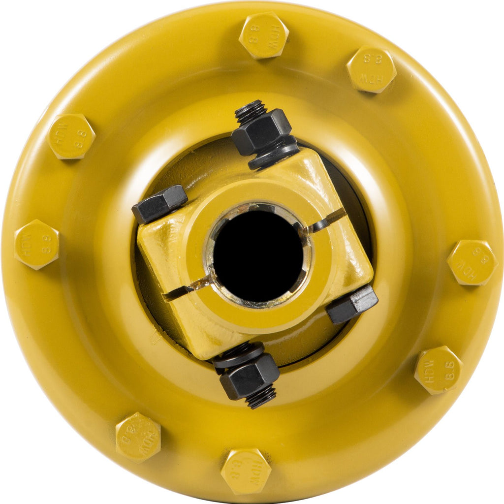 Slip Clutch, 1 3/8' PTO Slip Clutch, 6 Spline Ends PTO Friction Clutch, Carburized Steel Tractor Slip Clutch, Adjustable Rotary Cutter Slip Clutch, Yellow PTO Slip Clutch Spline for PTO Shaft