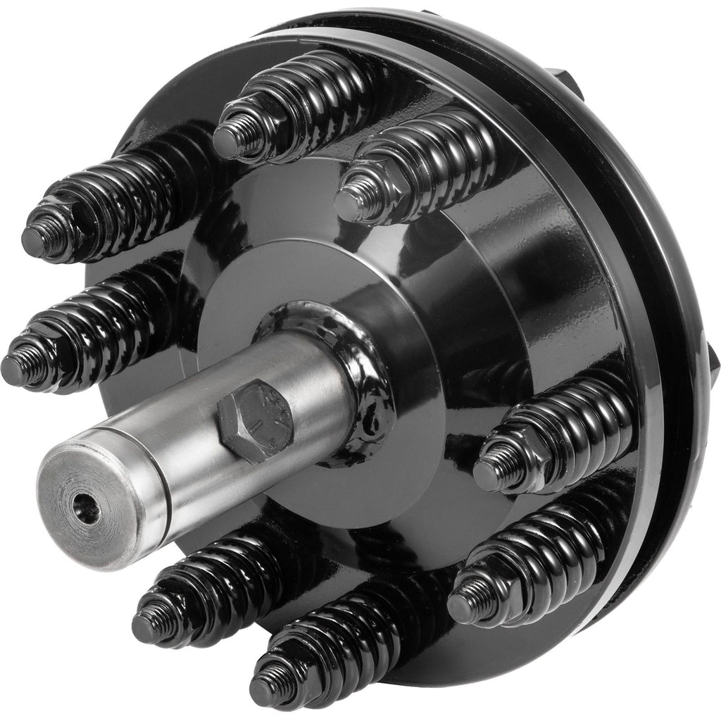 Slip Clutch, 1 3/8\" PTO Slip Clutch, Smooth Round Ends PTO Friction Clutch, Carburized Steel Tractor Slip Clutch, Adjustable Rotary Cutter Slip Clutch, Black Brush Hog Slip Clutch for PTO Shaft