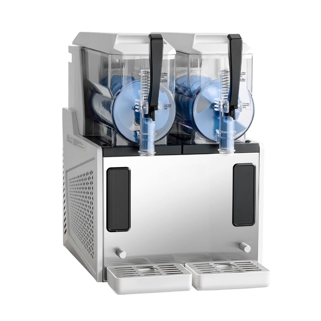 Slushie Machine, 3L/100oz x 2 Tank Slushy Machine for Home, No Ice Needed Frozen Drink Maker, Margarita Maker with Self-Cleaning, for Frozen Margaritas, Frappés, Milkshake & More