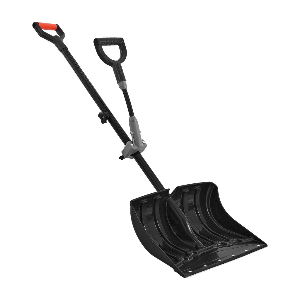 Snow Shovel for Driveway, 18 in Wide Plastic Snow Shovel with Assist D-shaped Handles, Non Slip Grip, Large Capacity Snowplow Shovels, Lightweight Snows Removal Tool for Garden Car Camping