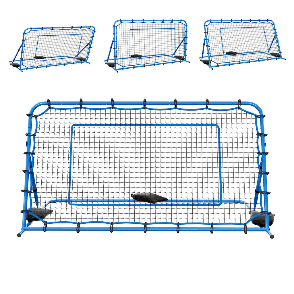 Soccer Rebounder Net, Quick-Switch Angle Soccer Goal Rebounder for Control, Passing Practice, Heavy-Duty Iron Frame & PE Net, Easy Setup Ball Training Aids & Equipment for Teens&Adults,7 x 4 ft