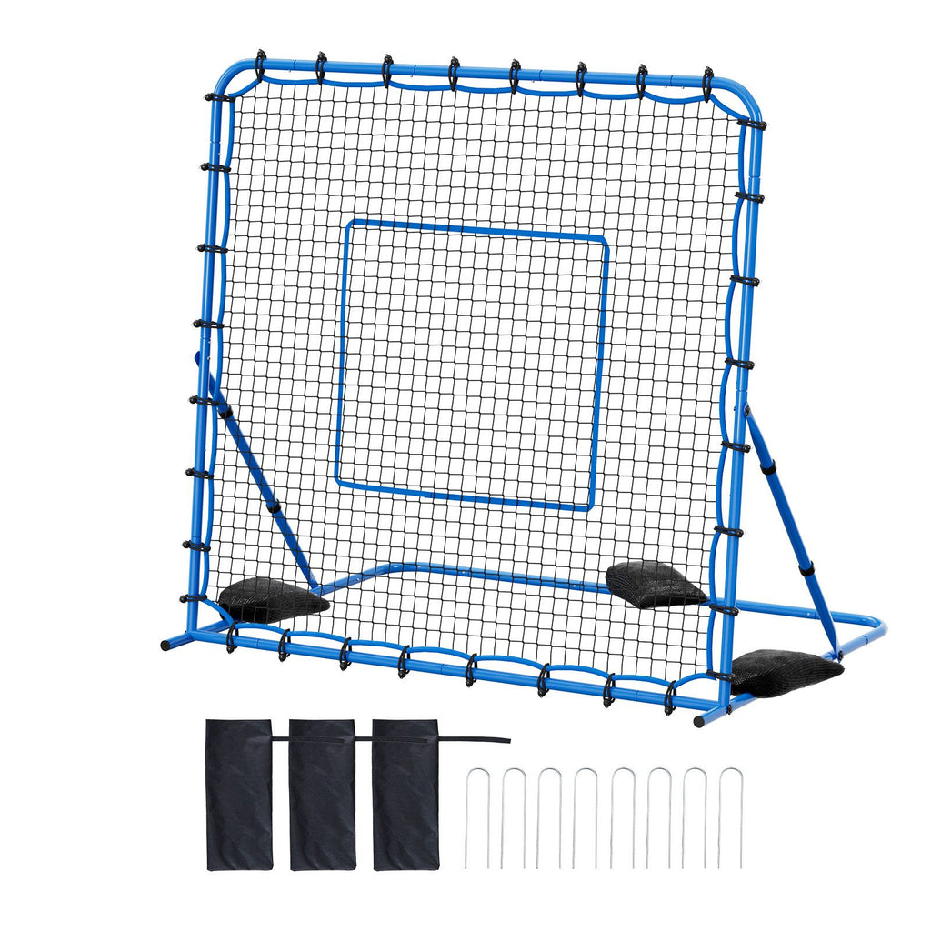 Soccer Rebounder Net, Quick-Switch Angle Soccer Goal Rebounder for Control, Passing Practice, Heavy-Duty Iron Frame & PE Net, Easy Setup Ball Training Aids & Equipment for Teens&Adults,7 x 6 ft