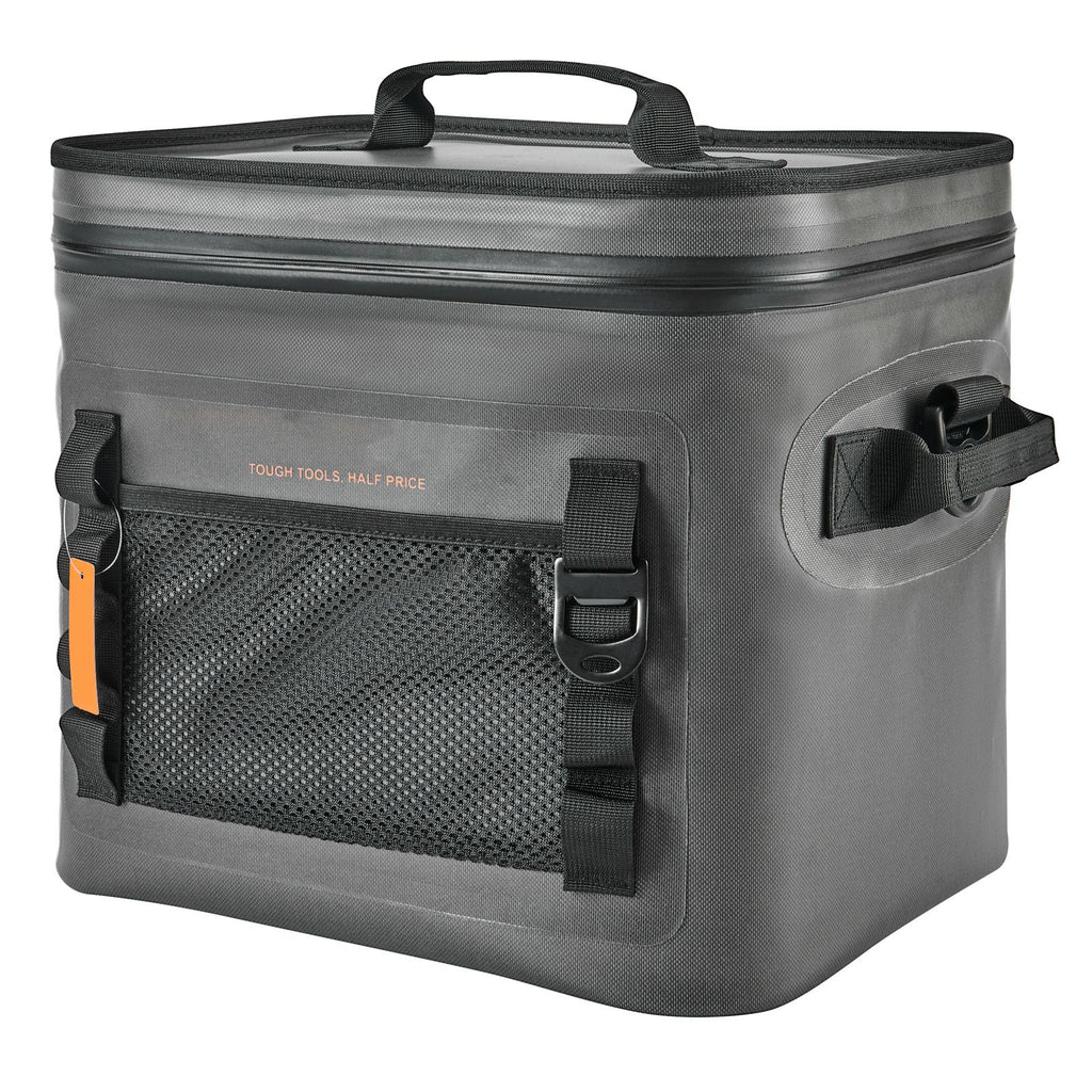 Soft Cooler Bag, 24 Cans Soft Sided Cooler Bag Leakproof with Zipper, Waterproof Soft Cooler Insulated Bag, Lightweight & Portable Collapsible Cooler for Beach, Hiking, Picnic, Camping, Travel