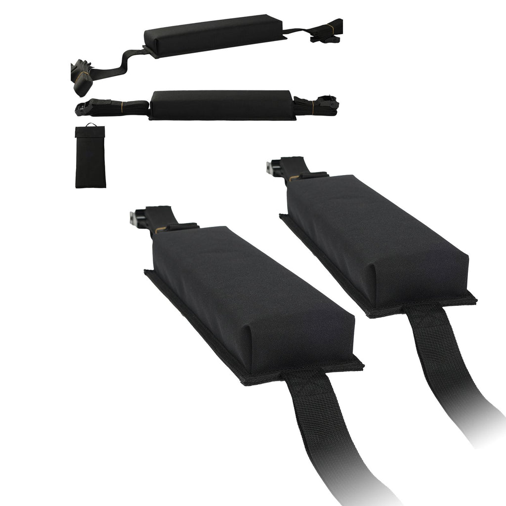 Soft Roof Rack Pads, 15.5-Inch Universal Car Roof Rack Pads, 176LBS Loading Capacity Luggage Kayak Carrier with Portable Storage Bag for SUP Canoe Snowboard Paddle Board Surfboard