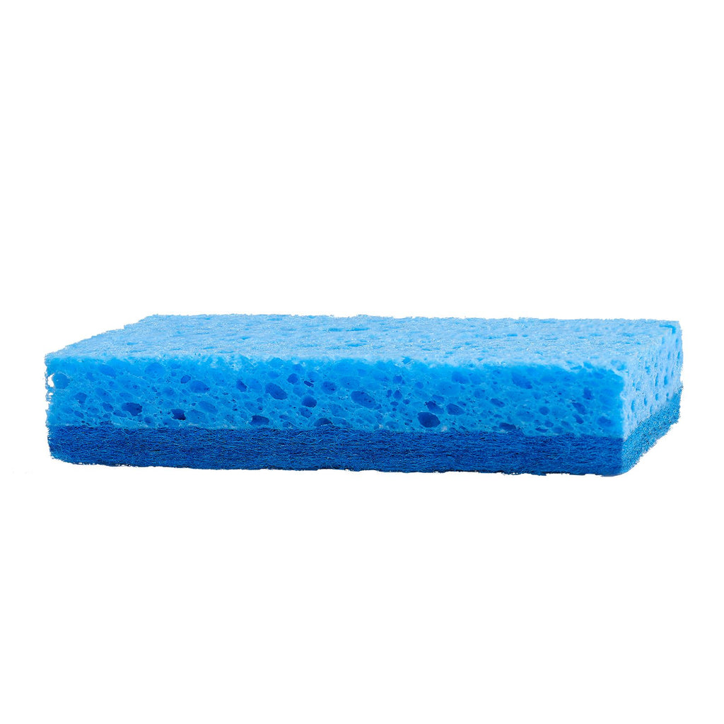 Sponges, 12 Pcs Durable Natural Kitchen Sponges with Cellulose & Scrub Pad, Easy-to-Rinse Cleaning Sponges with Honeycomb Structure & Quick Water Absorption, Fit for Home Cleaning
