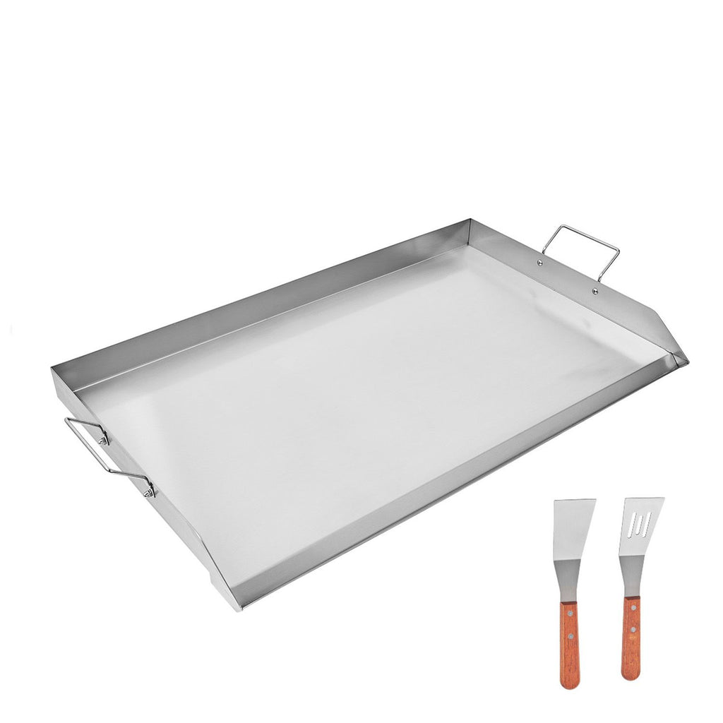 Stainless Steel Griddle, 36x22 inch Universal Flat Top Rectangular Plate, Gas Grill Griddle for BBQ Grill, Teppanyaki, Portable Family Cookware with Handle, for Camping Tailgating Party