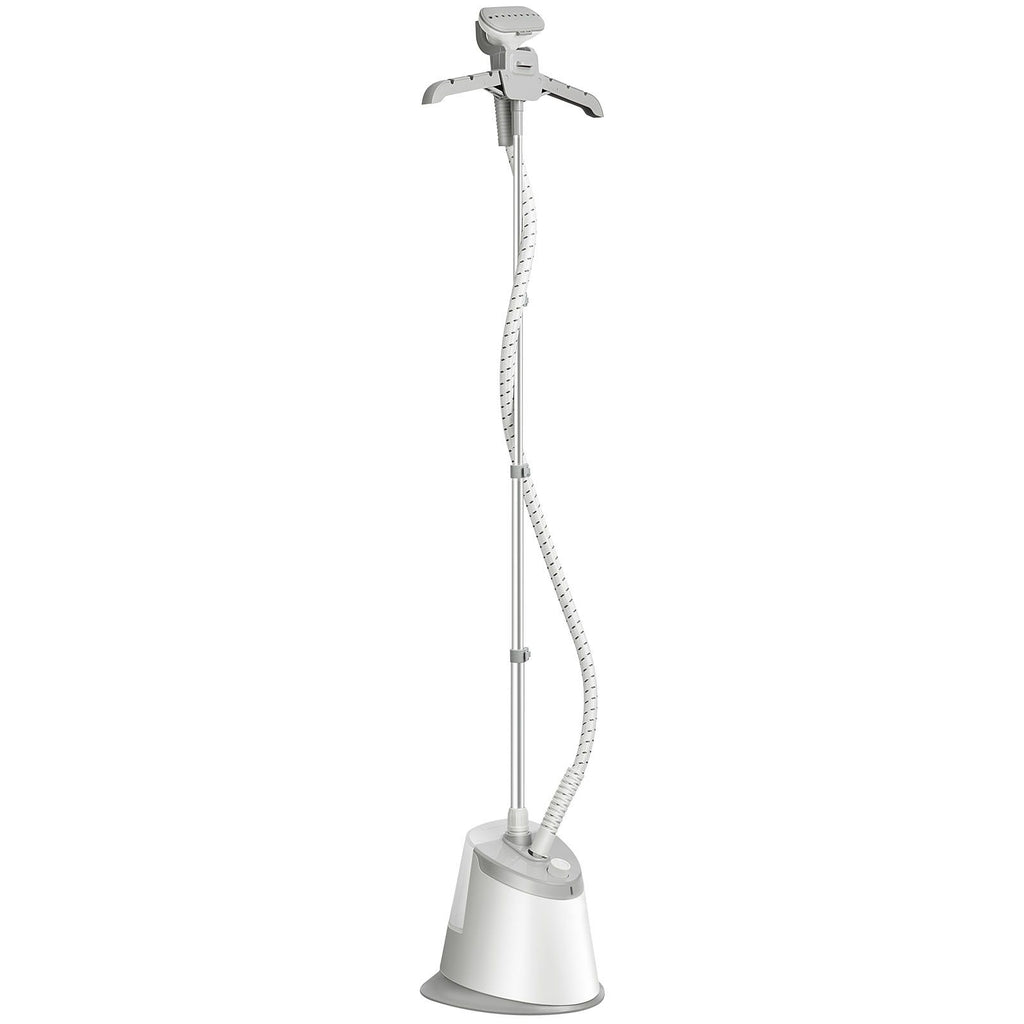 Standing Steamer with Foldable Garment Hanger, 0.5Gallon Water Tank for 90 Minutes Continuous Steaming, Heats in 45 Seconds & Auto-Stop with Fabric Brush Aluminum Rod and Easy-roll Wheels