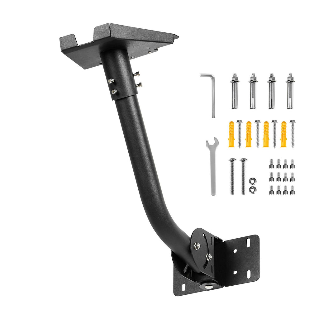 Starlink Gen 3 Mount, Adjustable Angle Wall Mounting Standard Gen 3 Pipe Kit, Heavy-Duty Steel Long Starlink Pole Adapter, Compatible with Gen3 and V3, Easy to Assembly, Black