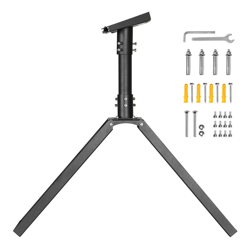 Starlink Gen 3 Roof Mount, 45-135° Adjustable Angle Mounting Roof Ridge Pole Adapter, Heavy-Duty Steel Starlink Standard Gen 3 Pipe Kit, Compatible with Gen3 and V3, Easy to Assembly, Black