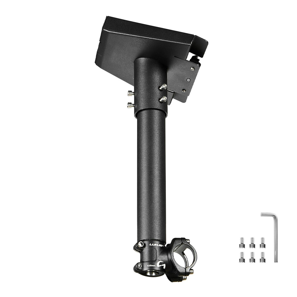 Starlink RV Ladder Mount, 360°Adjustable Angle Mounting Standard Gen 3 Pipe Kit, Heavy-Duty Steel Extra Short Starlink RV Ladder Adapter, Compatible with Gen3 and V3, Easy to Assembly, Black