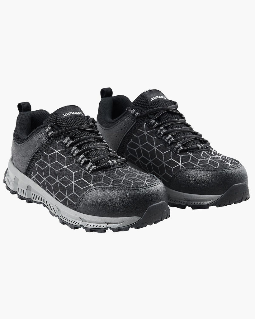 Steel Toe Shoes for Men, US Size 8 Wide, Men's Cushion Sport Safety Toe Athletic Work Shoe, Indestructible Safety Sneakers Lightweight,Breathable Industry Construction Work Shoes, Black
