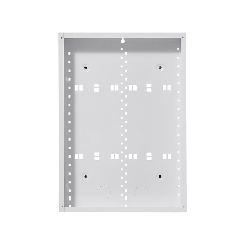 Structured Media Enclosure, 20-Inch, Recessed in-Wall Media Box with Cover, Wall-Mount Cable Management Box Kit, Structured Wiring Multi-Media Cabinet, Cold-Rolled Steel, for TV Home Theater