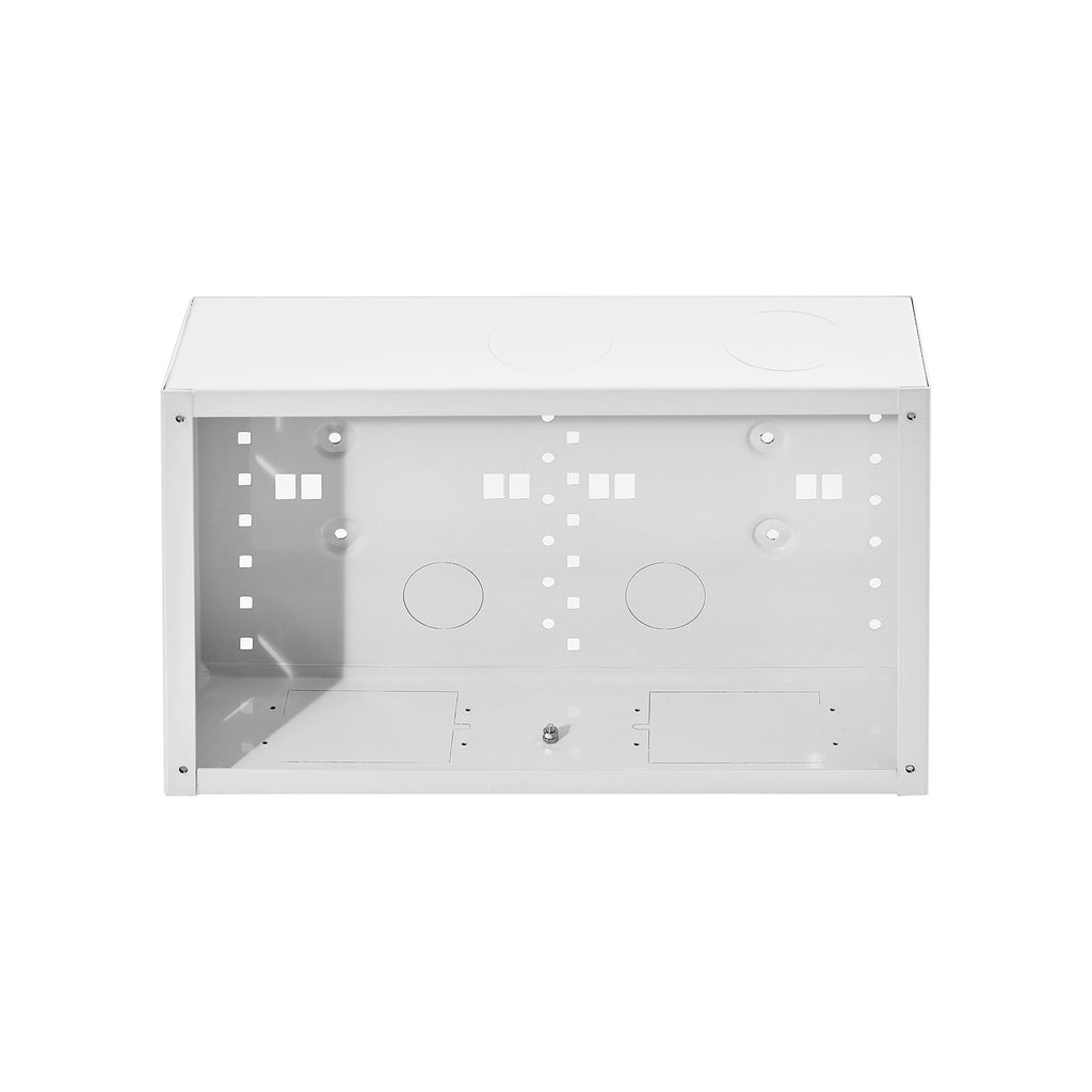 Structured Media Enclosure, 9-Inch, Recessed in-Wall Media Box with Cover, Wall-Mount Cable Management Box Kit, Structured Wiring Multi-Media Cabinet, Cold-Rolled Steel, for TV Home Theater