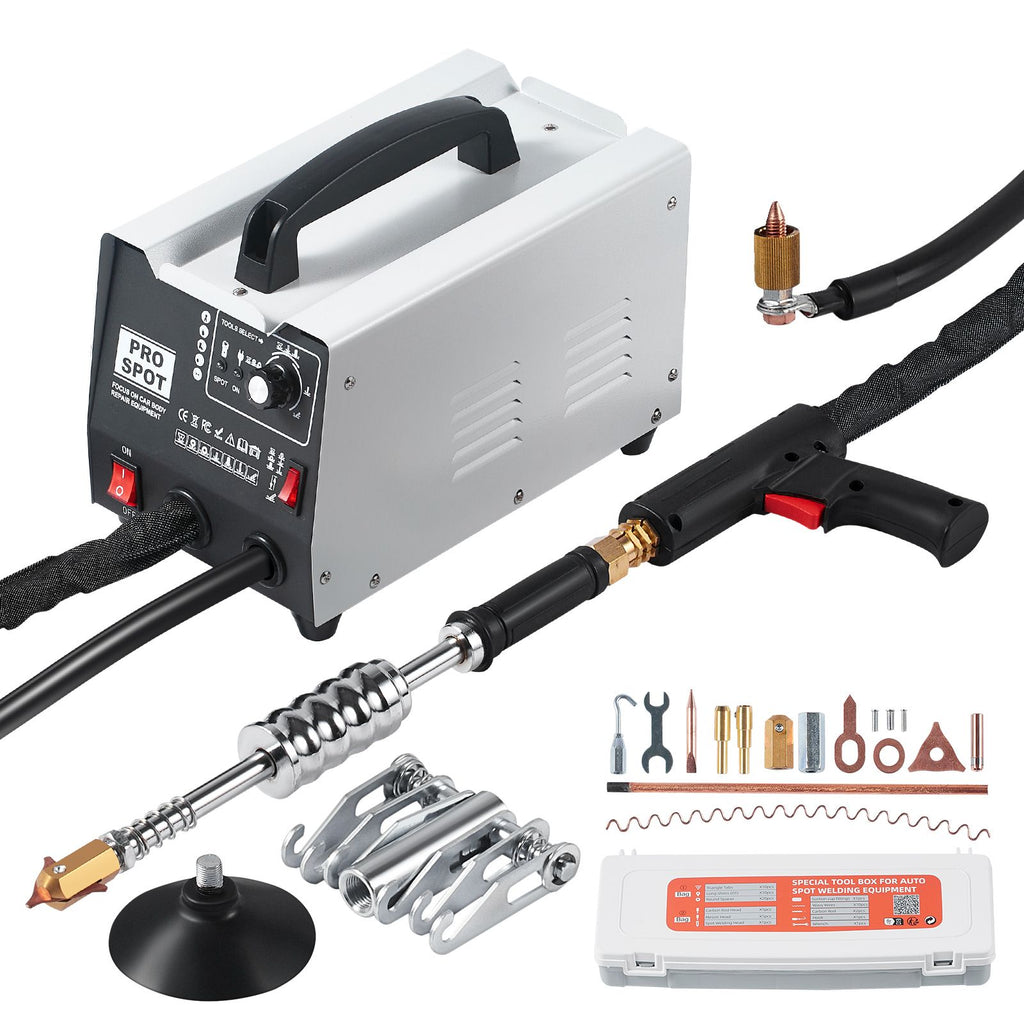 Stud Welder Dent Repair Kit, 110V Auto Body Spot Welding Dent Puller Machine with 7 Welding Modes & Adjustable Power, 1.8KW Spot Welder Dent Removal Tool for Car, Truck Dent Repair
