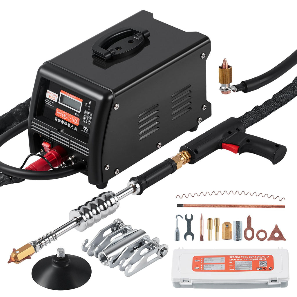 Stud Welder Dent Repair Kit, 3KW Spot Welder Dent Puller with Auto/Manual Welding & 9 Versatile Modes, 110V Auto Body Spot Welding Dent Puller Machine for Car, Truck Dent Repair