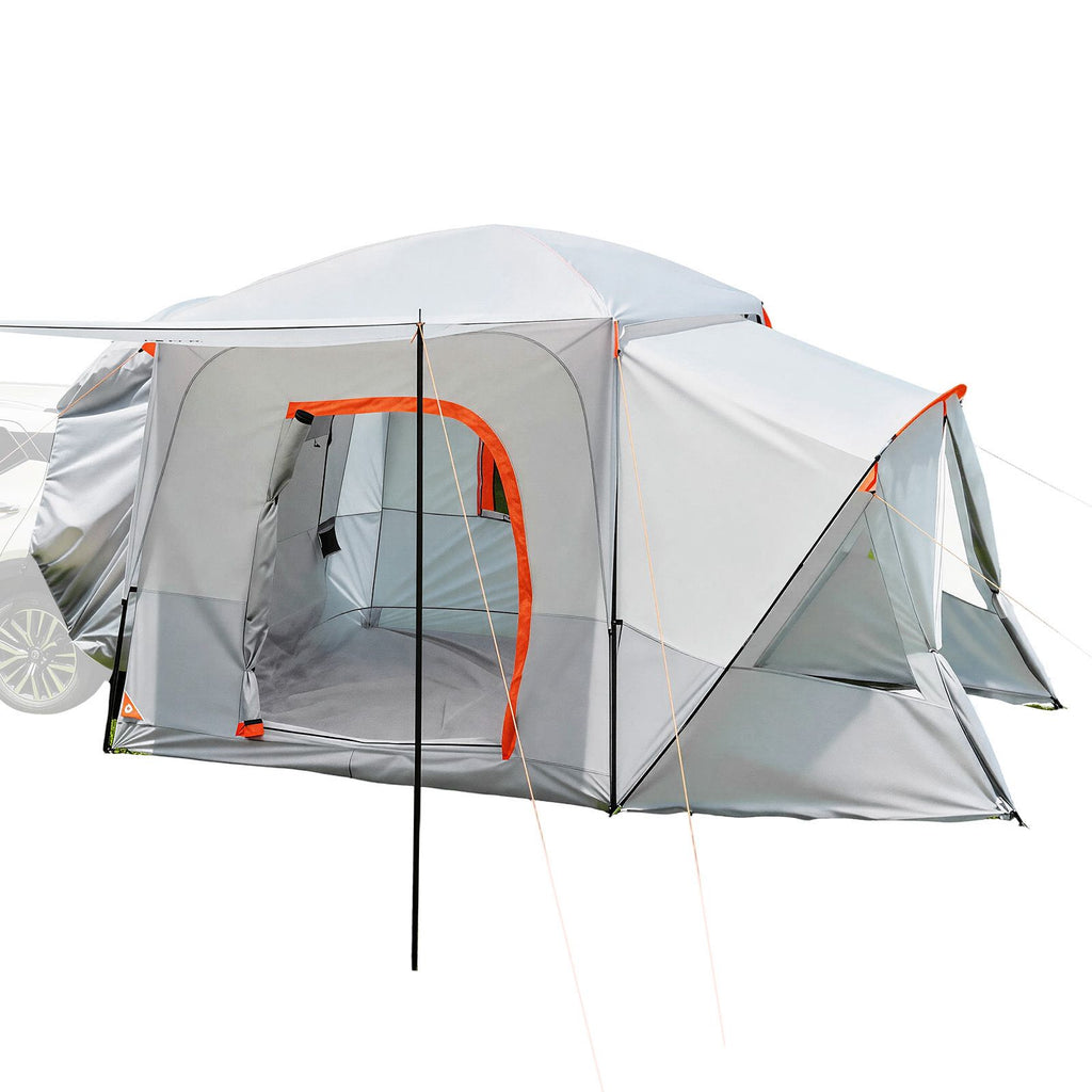 SUV Camping Tent for 5-9 Person, 13 x 10 FT 3-Season SUV Tailgate Tent with Ventilated Windows, PU2000mm Waterproof Dual-Use Car Rear Hatch Tents for Outdoor Hiking Travels