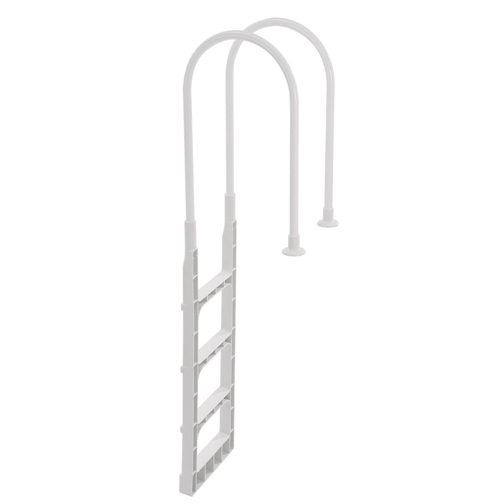 Swimming Pool Ladder, 4-Step Double Handrails Stair, Non-slip Thickened Heavy Duty Steps, Load Capacity 300 lb, for 48-54 In Inground & Above-ground Pools of Any Deck Surface Indoor & Outdoor