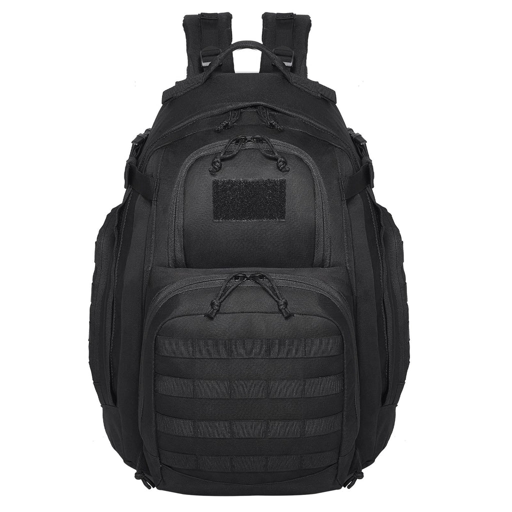 Tactical Backpack, 40L Military Tactical Backpack with Molle Design & Sponge Pad, Army Assault Pack Bag for Men and Women, Range Gear Backpack for Outdoor Adventure, Hiking, Hunting, Black