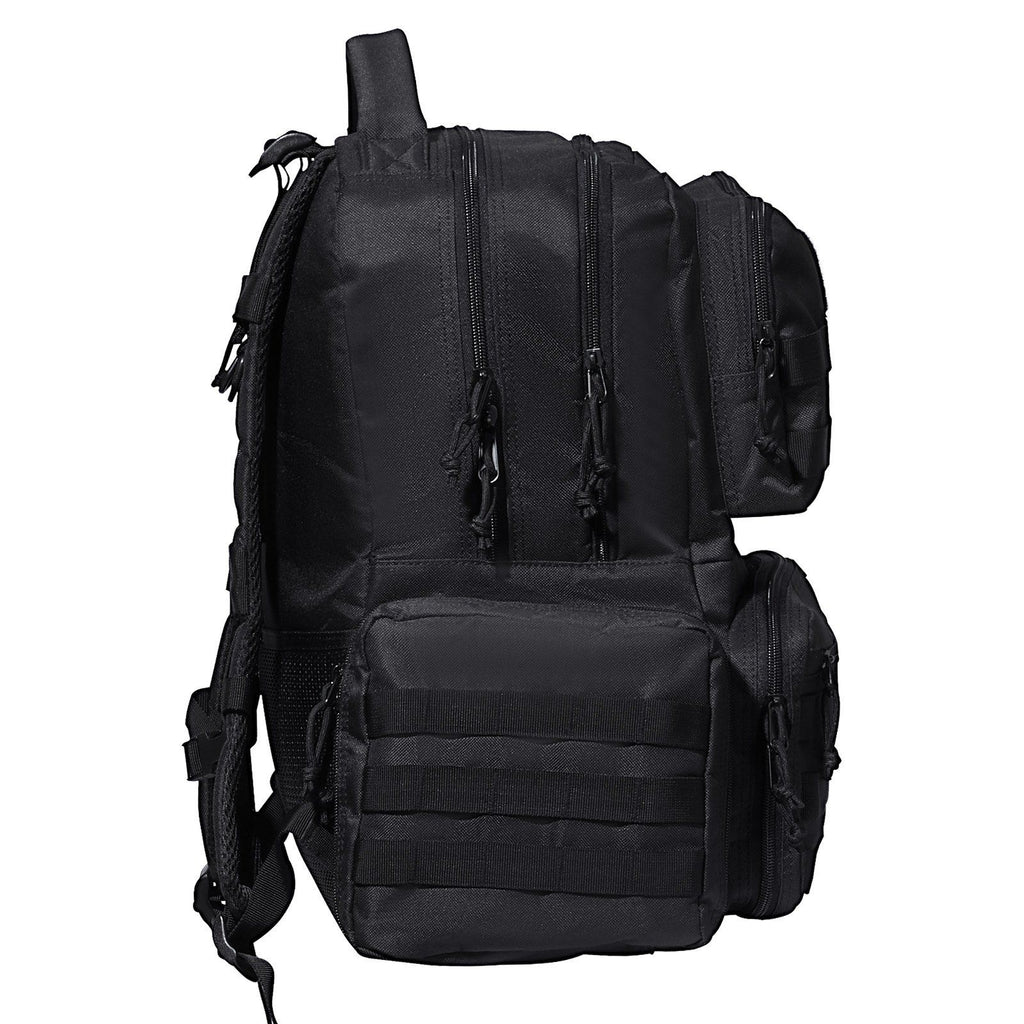 Tactical Range Backpack for 6 Pistols, Gun Backpack with 6 Independent Pistol Bags & 10 Magazines, Pistol Backpack for Outdoor Hunting Shooting, Range Bag for Handguns Lockable Zipper, Black
