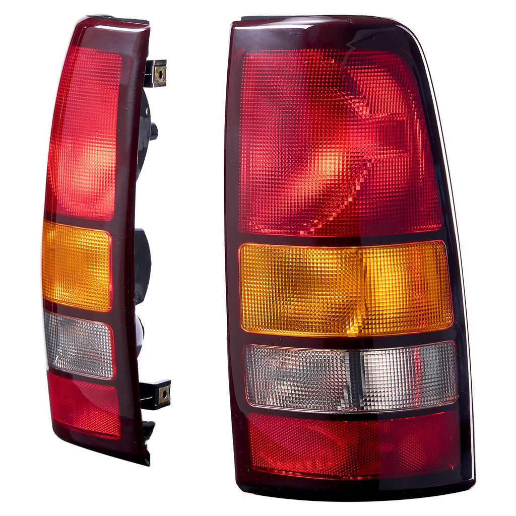 Tail Light Assembly Compatible with 1999-2003 Chevy Silverado 1999-2006 GMC Sierra 1500 1500 HD 2500 2500 HD 3500, 2007 GMC Sierra Classic Driver & Passenger Side Taillights without Bulbs (2PCS)