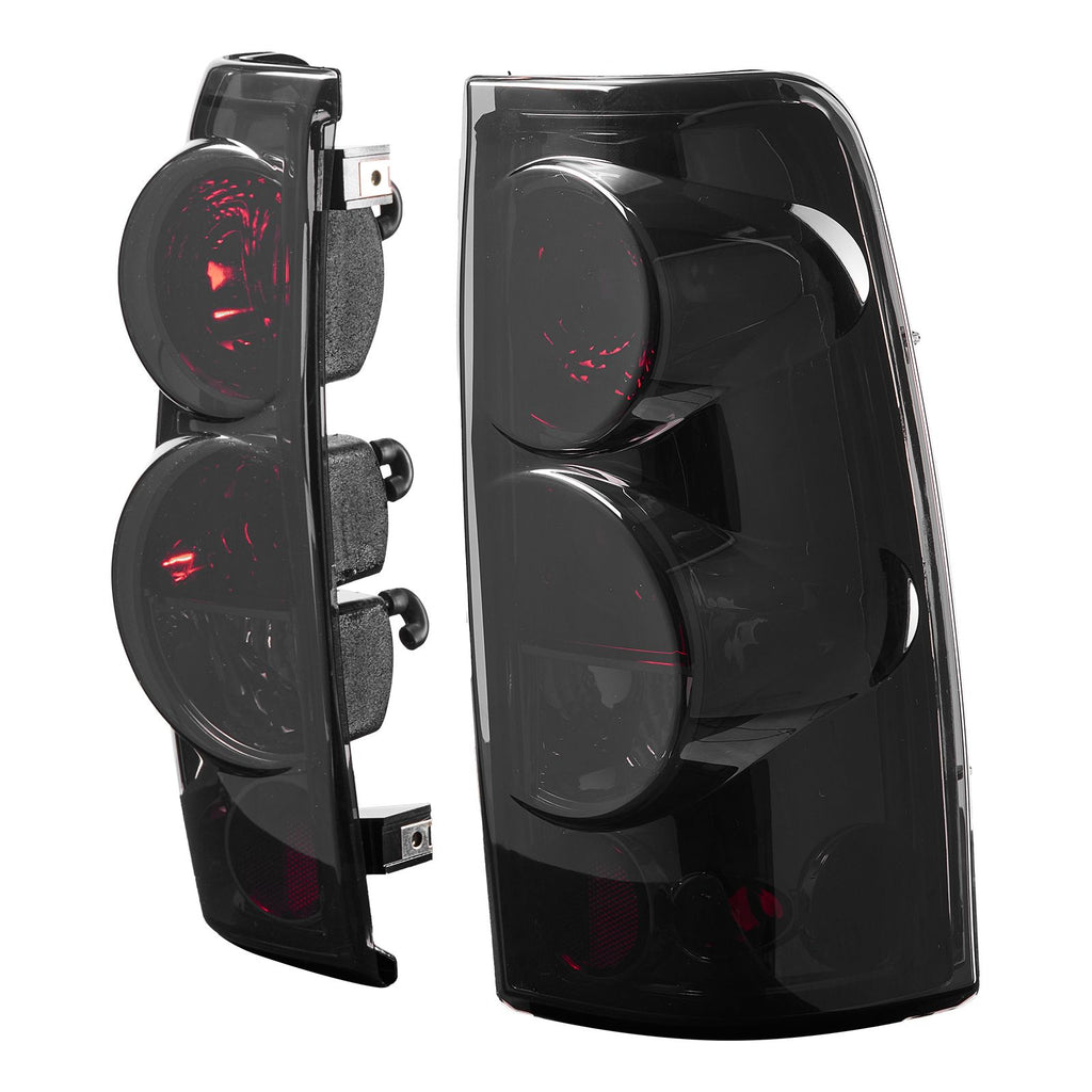 Tail Light Assembly Compatible with 1999-2006 Chevy Silverado 1500 2500 3500, 1999-2003 GMC Sierra 1500 2500 1500/2500 HD, 2PCS Left & Right Side Taillights Rear Brake Lamps without Bulbs