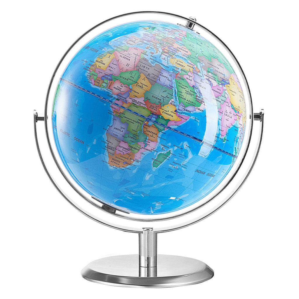 Talking World Globe, 9 in/228.6 mm, Interactive Globe for Kids Early Learning Teaching, Educational Globe with Smart Talking Pen LED Night Light USB Interface, Gifts for Children Boys & Girls